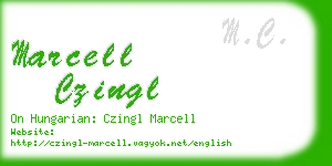 marcell czingl business card